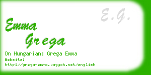emma grega business card